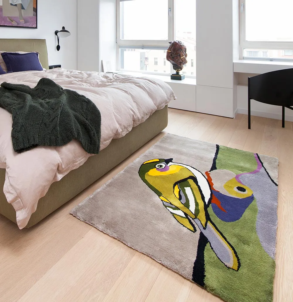 Hand-woven linen rug — photo 8