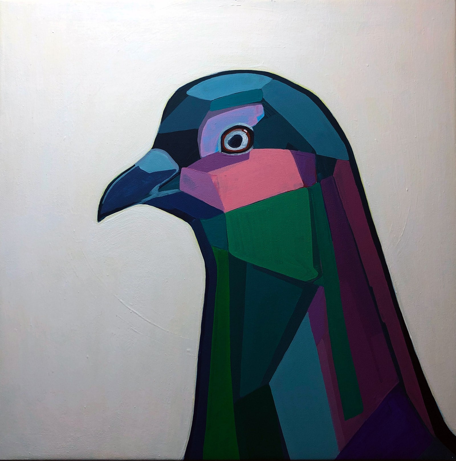 Painting 'Pigeon'. Author - artist Agne Kisonaite