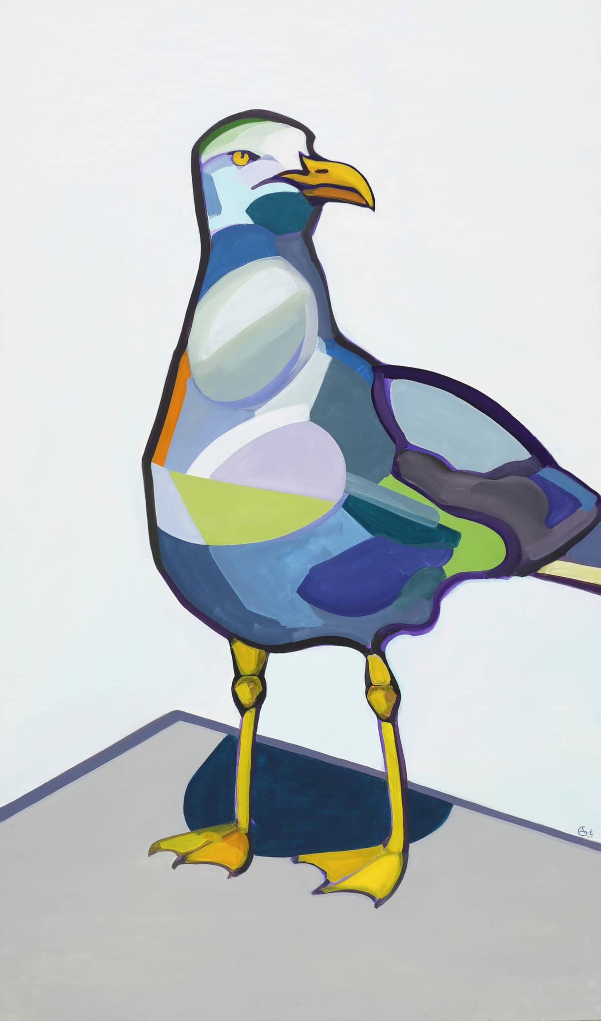 Painting 'Seagull'. Author - artist Agne Kisonaite
