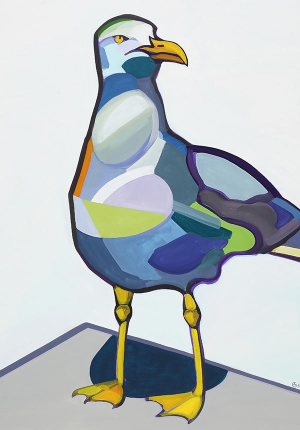 Thumbnail for a painting 'Seagull'. Author - artist Agne Kisonaite