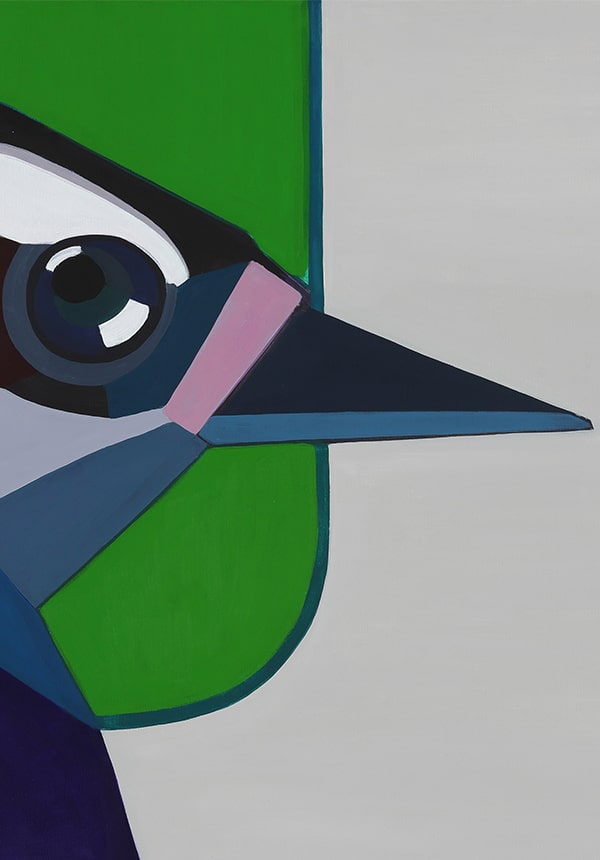 Thumbnail of a painting 'Woodpecker'. Author - artist Agne Kisonaite