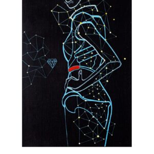 Agne Kisonaite painting reproduction print 'Posture No.5'
