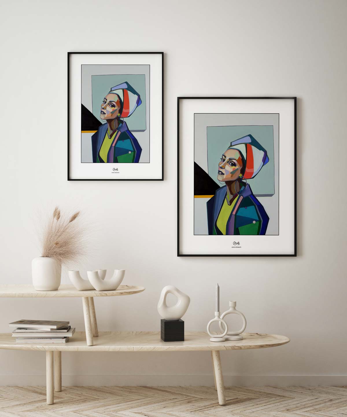 Agne Kisonaite painting reproductions print Selfie