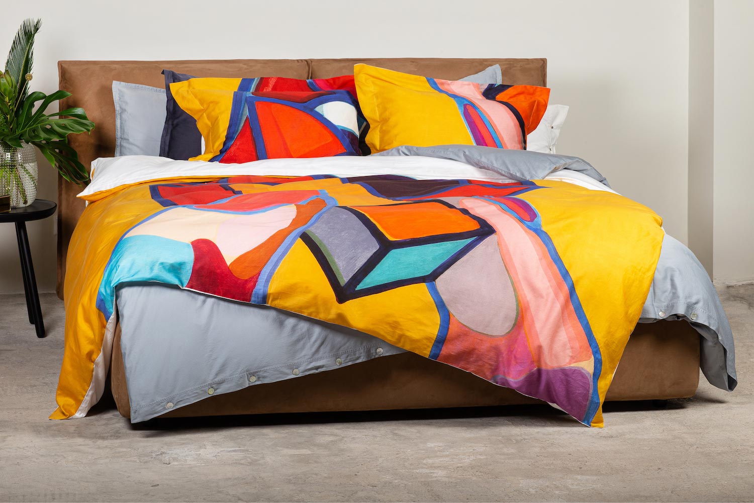 Sateen Bedding set Ritual Interpretation of painting on a bed linen