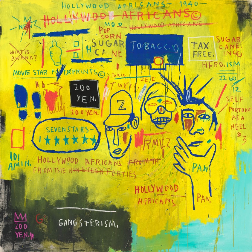 Jean-Michel Basquiat Hollywood Africans 1983