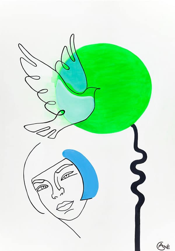 Modern acrylic painting titled